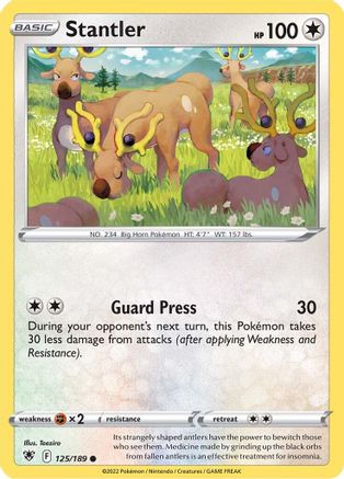 Stantler 125/189  - Common - SWSH10: Astral Radiance
