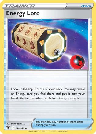 Energy Loto 140/189  - Uncommon - SWSH10: Astral Radiance