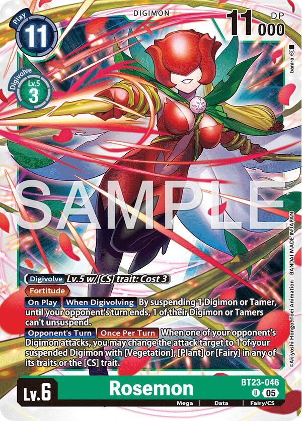 Rosemon BT23-046 U (Hackers' Slumber) 
