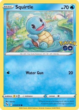 Squirtle 15/78  - Common - Pokemon GO