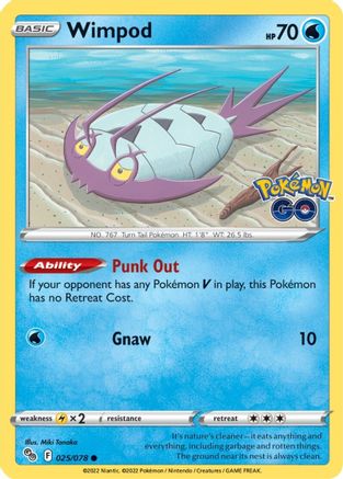 Wimpod 25/78  - Common - Pokemon GO