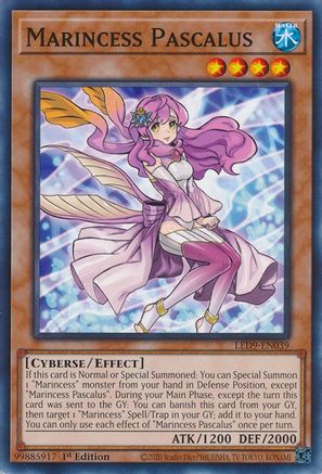 Marincess Pascalus (LED9-EN039) - Common - 1st Edition - Legendary Duelists: Duels From the Deep