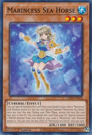 Marincess Sea Horse (LED9-EN038) - Common - 1st Edition - Legendary Duelists: Duels From the Deep