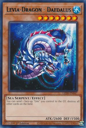 Levia-Dragon - Daedalus (LED9-EN047) - Rare - 1st Edition - Legendary Duelists: Duels From the Deep