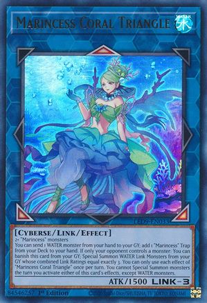 Marincess Coral Triangle (LED9-EN033) - Ultra Rare - 1st Edition - Legendary Duelists: Duels From the Deep