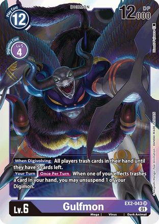 Gulfmon (EX2-043) Foil Super Rare - Digital Hazard