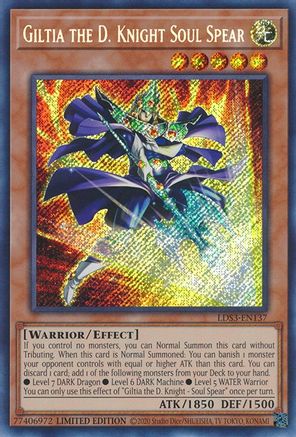 Giltia the D. Knight Soul Spear (LDS3-EN137) - Secret Rare - Legendary Duelists: Season 3
