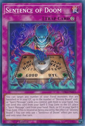Sentence of Doom (LDS3-EN021) - Common - Legendary Duelists: Season 3