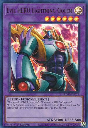 Evil HERO Lightning Golem (LDS3-EN028) - Ultra Rare - Legendary Duelists: Season 3