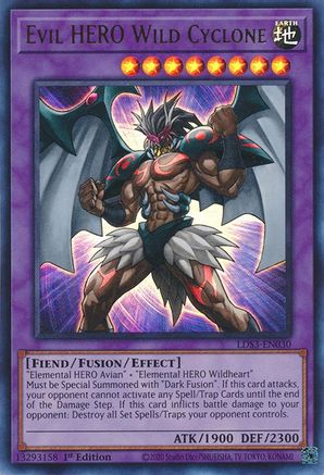 Evil HERO Wild Cyclone (LDS3-EN030) - Ultra Rare - Legendary Duelists: Season 3