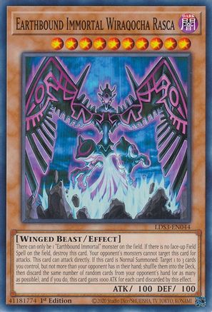 Earthbound Immortal Wiraqocha Rasca (LDS3-EN044) - Common - 1st Edition - Legendary Duelists: Season 3