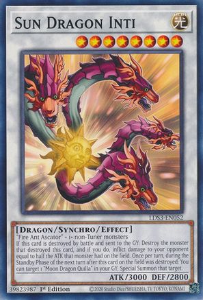 Sun Dragon Inti (LDS3-EN052) - Common - 1st Edition - Legendary Duelists: Season 3