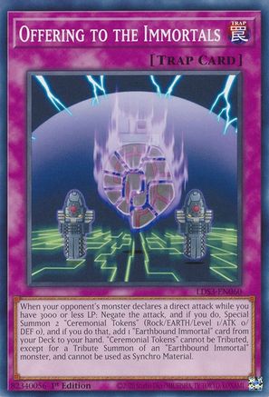 Offering to the Immortals (LDS3-EN060) - Common - Legendary Duelists: Season 3