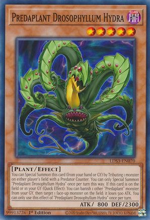 Predaplant Drosophyllum Hydra (LDS3-EN070) - Common - 1st Edition - Legendary Duelists: Season 3