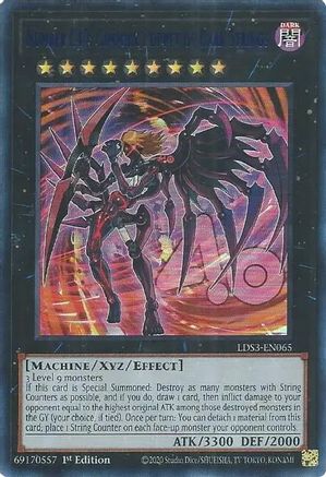 Number C40: Gimmick Puppet of Dark Strings (Blue) (LDS3-EN065) - Ultra Rare - 1st Edition - Legendary Duelists: Season 3
