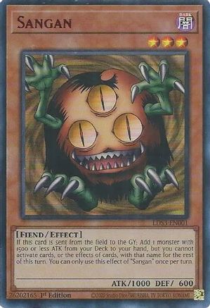 Sangan (Red) (LDS3-EN001) - Ultra Rare - 1st Edition - Legendary Duelists: Season 3