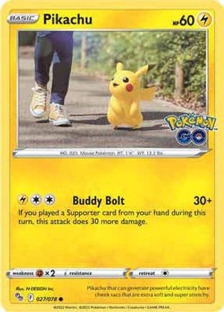 Pikachu (27) 27/78  - Common - Pokemon GO