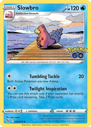 Slowbro 20/78  - Uncommon - Pokemon GO