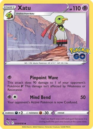 Xatu 33/78  - Uncommon - Pokemon GO