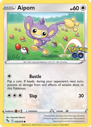 Aipom 56/78  - Common - Pokemon GO