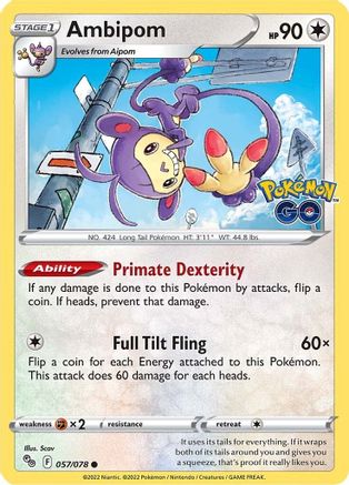 Ambipom 57/78  - Common - Pokemon GO