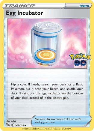 Egg Incubator 66/78  - Uncommon - Pokemon GO