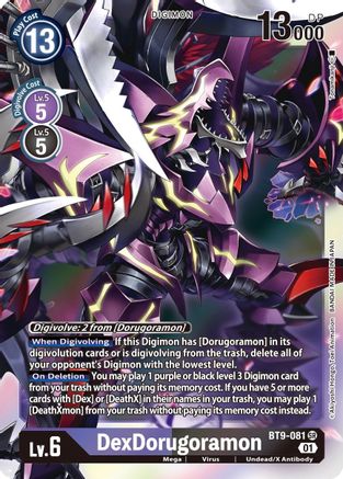 DexDorugoramon (BT9-081) Foil Super Rare - X Record
