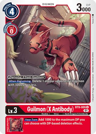 Guilmon (X Antibody) (BT9-009)  Uncommon - X Record