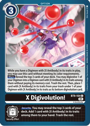 X Digivolution! (BT9-104)  Common - X Record