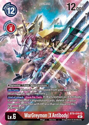 WarGreymon (X Antibody) (Alternate Art) (BT9-016) Foil Super Rare - X Record