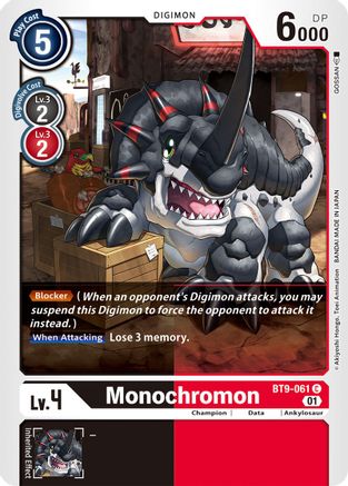 Monochromon (BT9-061)  Common - X Record