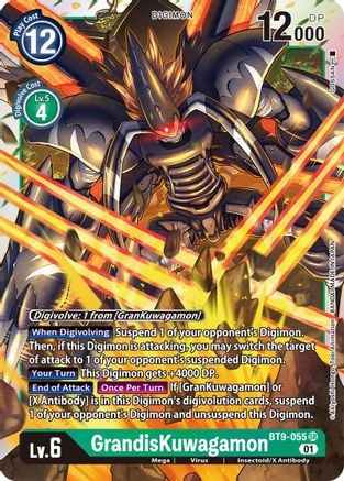GrandisKuwagamon (BT9-055) Foil Super Rare - X Record
