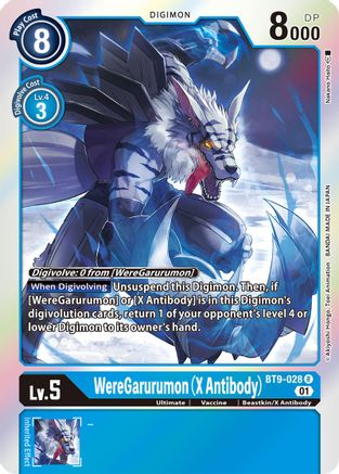WereGarurumon (X Antibody) (BT9-028) Foil Rare - X Record