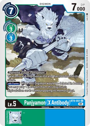 Panjyamon (X Antibody) (BT9-051)  Uncommon - X Record