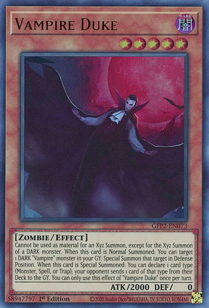 Vampire Duke GFP2-EN073 (Ghosts From the Past: The 2nd Haunting)  - 1st Edition