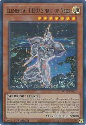 Elemental HERO Spirit of Neos (POTE-EN001) - Super Rare - Power of the Elements