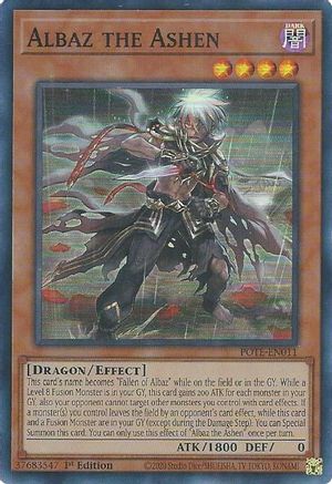 Albaz the Ashen (POTE-EN011) - Super Rare - Power of the Elements