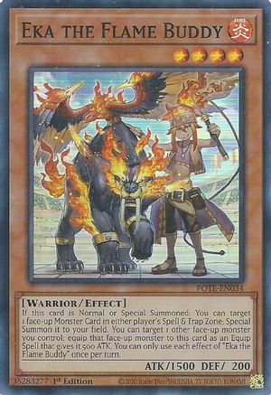 Eka the Flame Buddy (POTE-EN034) - Super Rare - Unlimited - Power of the Elements