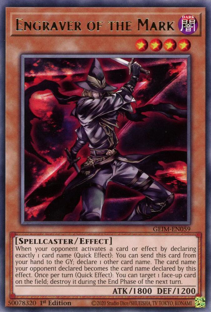 Engraver of the Mark GEIM-EN059 (Genesis Impact)  - 1st Edition