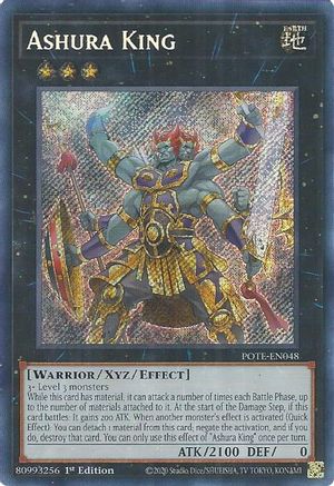 Ashura King (POTE-EN048) - Secret Rare - Unlimited - Power of the Elements