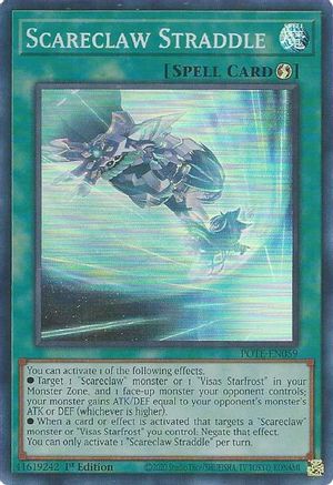 Scareclaw Straddle (POTE-EN059) - Super Rare - Power of the Elements