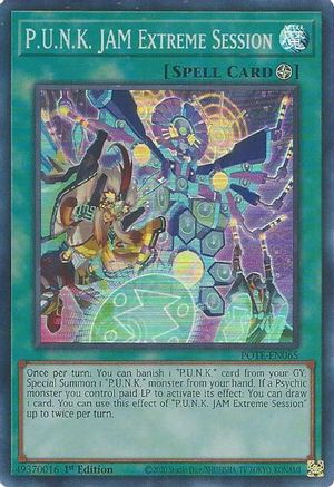 P.U.N.K. JAM Extreme Session (POTE-EN065) - Super Rare - Power of the Elements