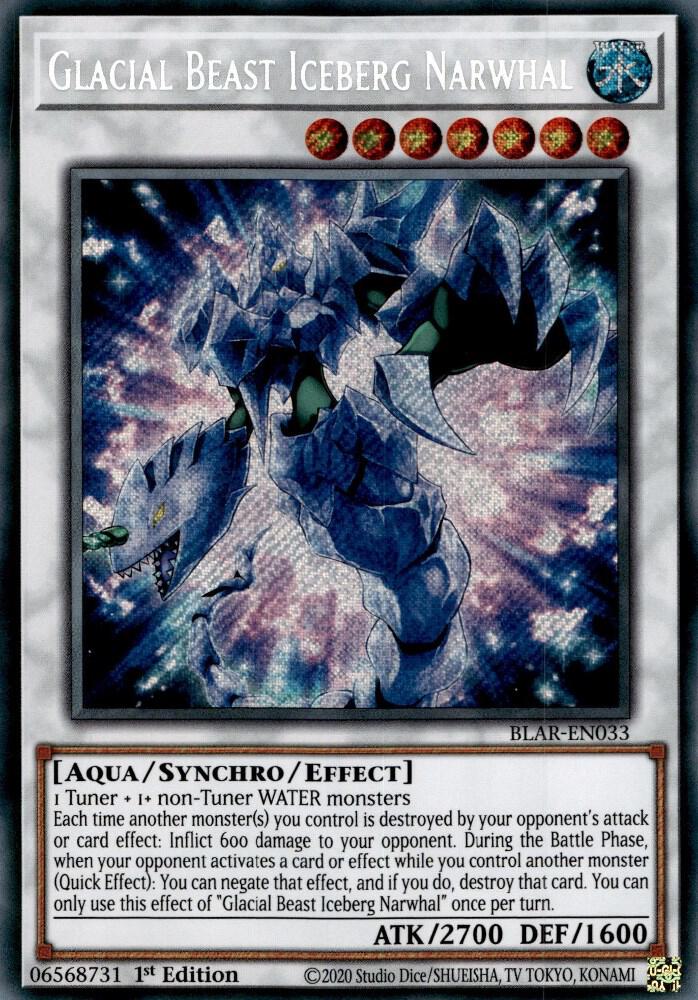 Glacial Beast Iceberg Narwhal BLAR-EN033 (Battles of Legend: Armageddon)  - 1st Edition