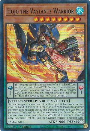 Hojo the Vaylantz Warrior (TAMA-EN004) - Super Rare - 1st Edition - Tactical Masters