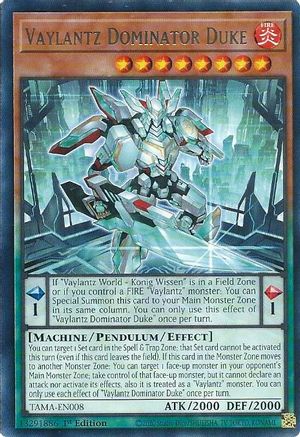 Vaylantz Dominator Duke (TAMA-EN008) - Rare - 1st Edition - Tactical Masters