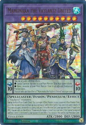 Mamonaka the Vaylantz United (TAMA-EN009) - Ultra Rare - Tactical Masters