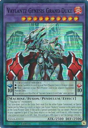 Vaylantz Genesis Grand Duke (TAMA-EN010) - Super Rare - 1st Edition - Tactical Masters