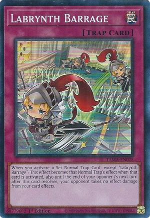 Labrynth Barrage (TAMA-EN025) - Super Rare - 1st Edition - Tactical Masters