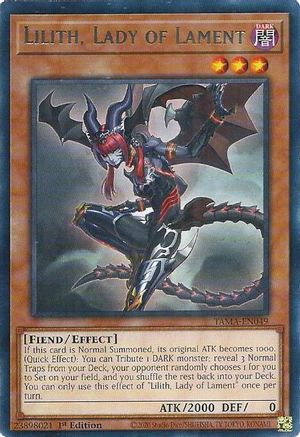 Lilith, Lady of Lament (TAMA-EN049) - Rare - 1st Edition - Tactical Masters