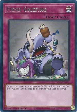 Fiend Griefing (TAMA-EN059) - Rare - 1st Edition - Tactical Masters